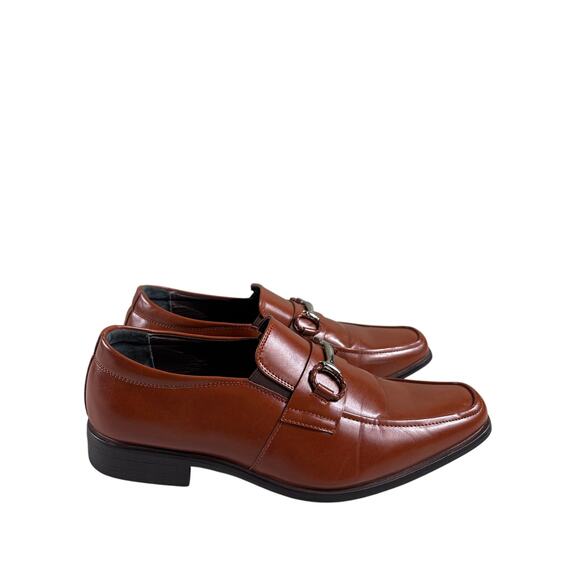 Stacy Adams Loafers Dress Shoes Mens Size 7M Brown Leather Formal Event  Horsebit